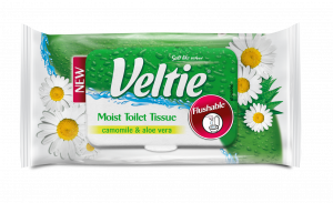 Veltie Bath Tissue Moist 42pcs (Camomile or Pure FSC)